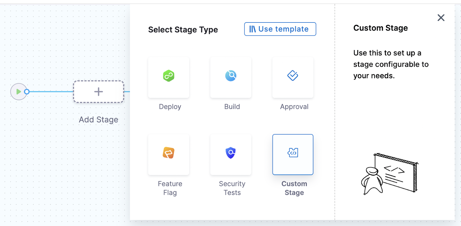 adding custom stage